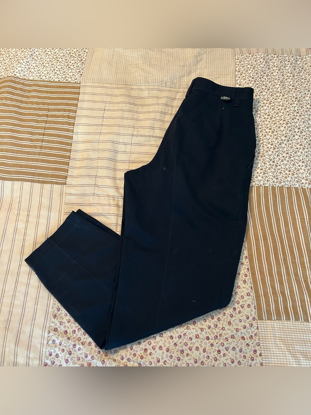 Women vintage Black Lee casual straight leg pants size 4